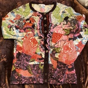 fabulous Wool Lark Rising Button Down sweater sz S